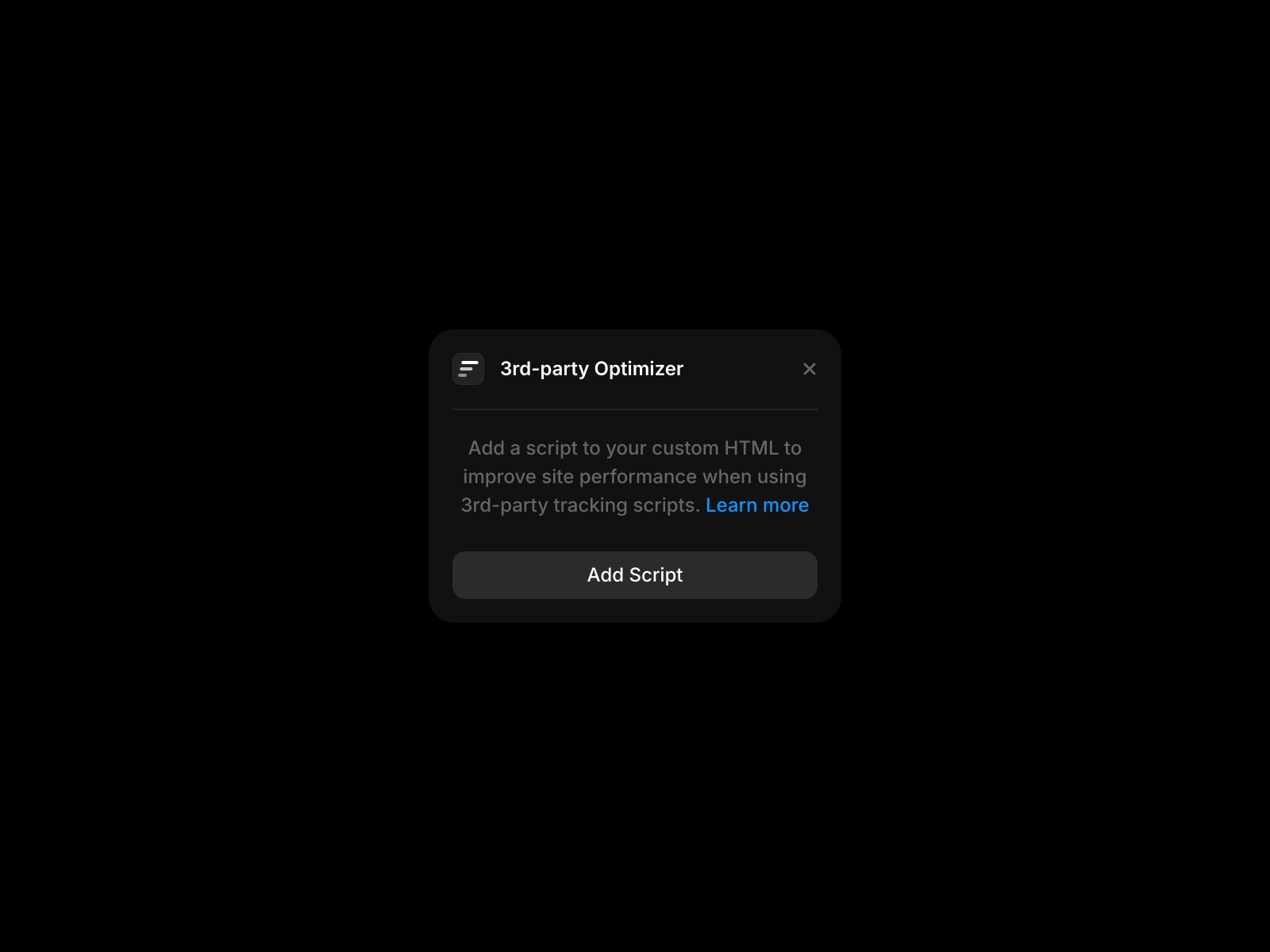 Thumbnail 1 for 3rd-Party Optimizer, a Framer Marketplace plugin by Framer.